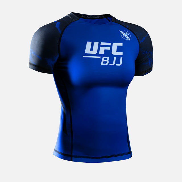 Hayabusa x UFC BJJ Rashguard Short Sleeves Women's – Black/Blue