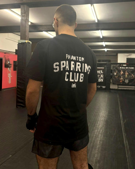 Phantom Athletics Trička Sparring Club Oversize Heavy – Černé