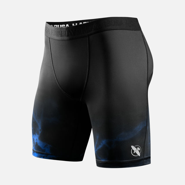 Hayabusa x UFC BJJ Compression Shorts – Black/Blue