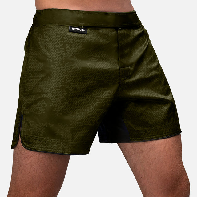 Hayabusa MMA Shorts Hex Mid-Thigh – Green