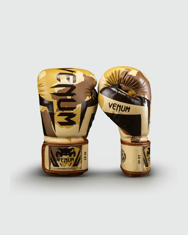 Venum Luvas de boxe Elite – Bege-claro/Castanho