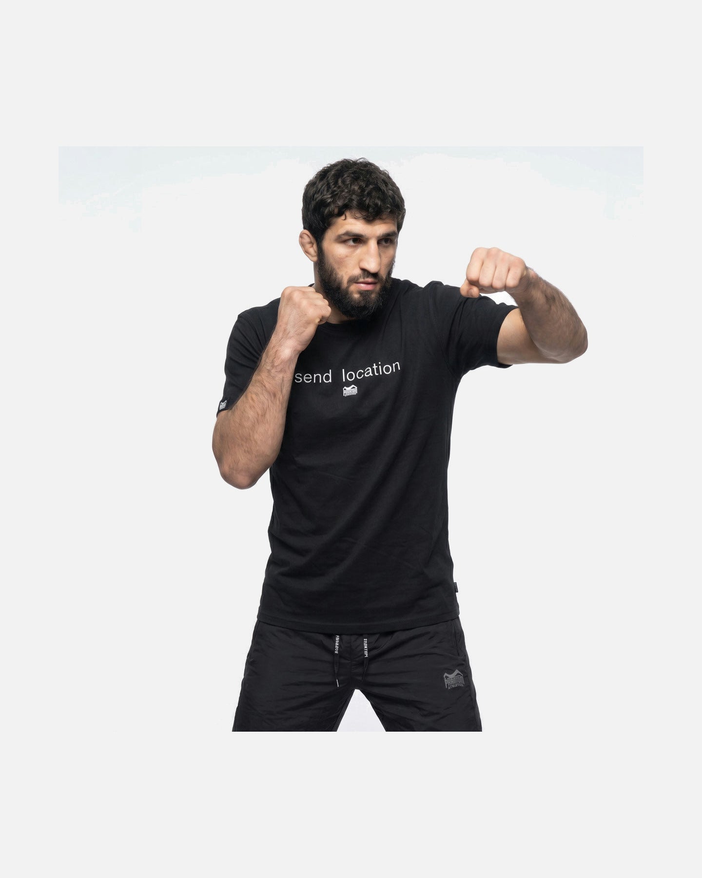 Phantom Athletics T-Shirt Send Location - Zwart