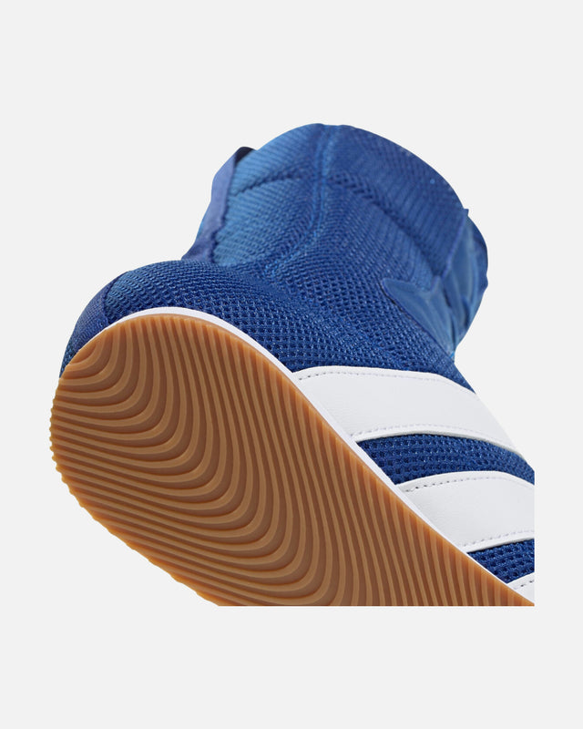 Botas de boxeo Adidas Box Hog Classic - Azul/Blanco