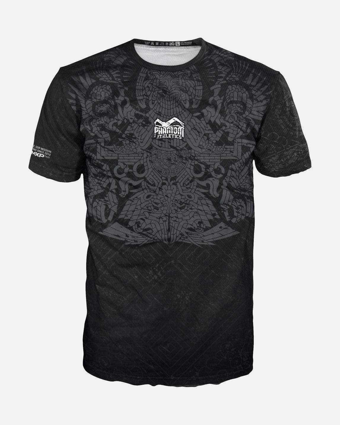 Phantom Athletics T-Shirt EVO Aztec - Zwart/Grijs