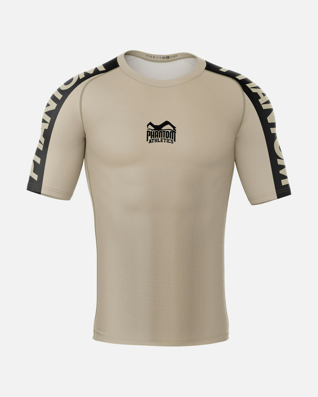 Phantom Athletics Rashguard EVO Apex Short Sleeves - Sand