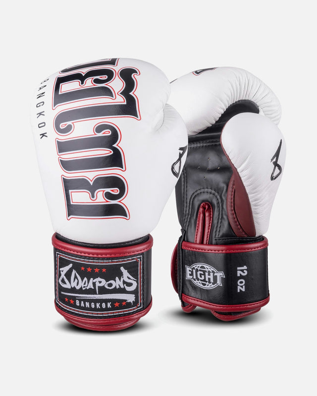 8 WEAPONS Boxing gloves Bangkok – White/Black