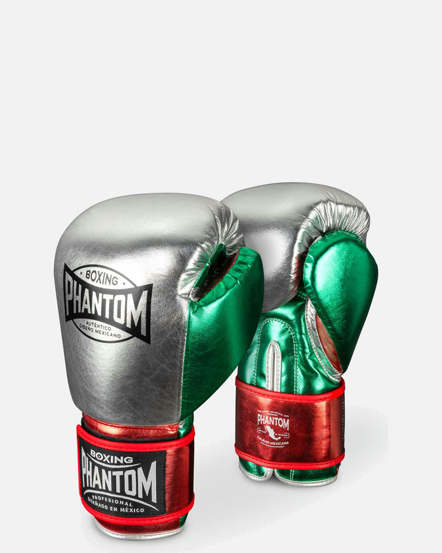 Phantom Athletics Bokshandschoenen Mexico - Zilver/Groen/Rood