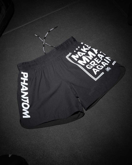 Phantom Athletics MMA Shorts Fusion-R Make MMA Great Again – Black