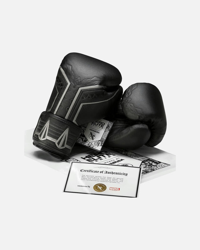 Hayabusa x Marvel Boxing gloves Black Panther – Black