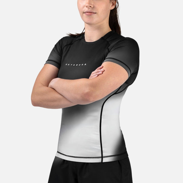 Hayabusa Rashguard Apex Nova Korte Mouwen Dames - Grijs
