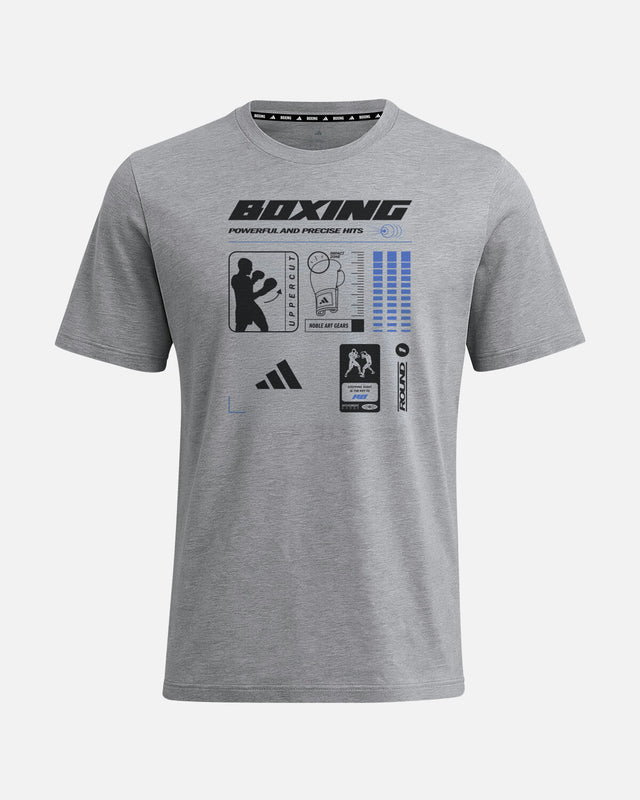 Adidas T-Shirt Boxing Graphic Line – Grau