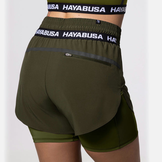 Hayabusa Women's Training Shorts – Olive Green