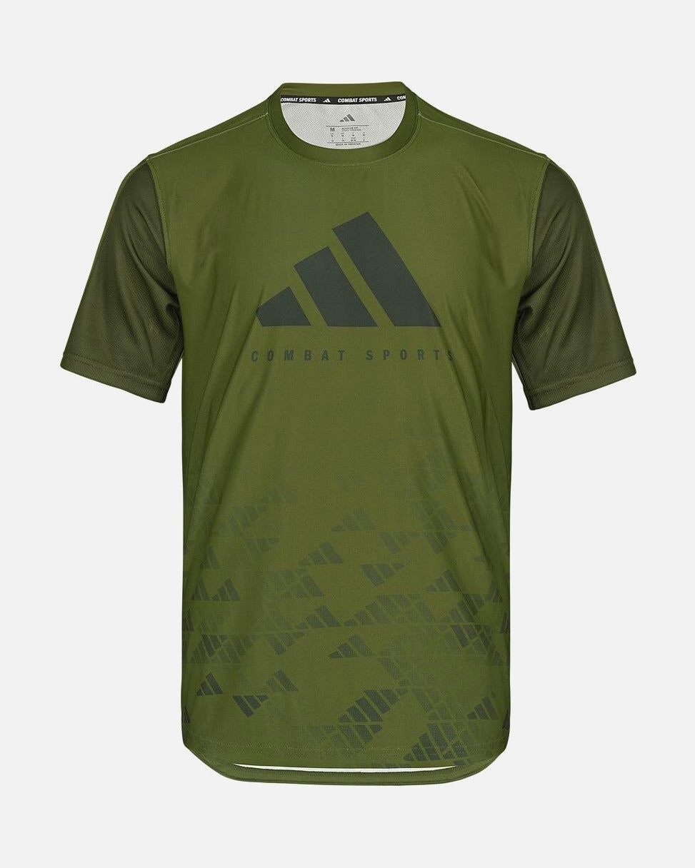 Adidas T-Shirt Tech Line - Olijf