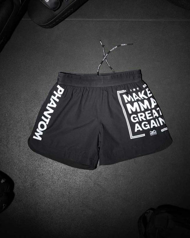Phantom Athletics MMA Shorts Fusion-R Make MMA Great Again – Black