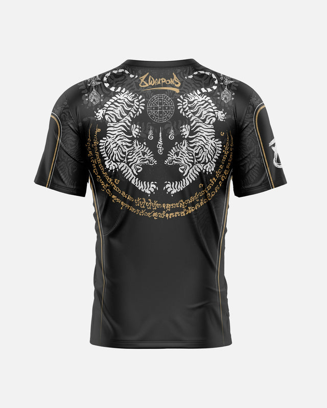 8 WEAPONS Functional T-shirt Tiger Yant – Black/Yellow