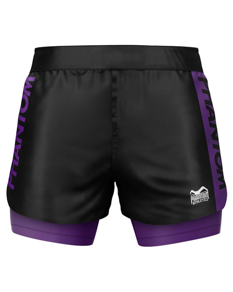 Phantom Athletics Compressie Shorts Fusion-R 2in1 Ranked - Blauw