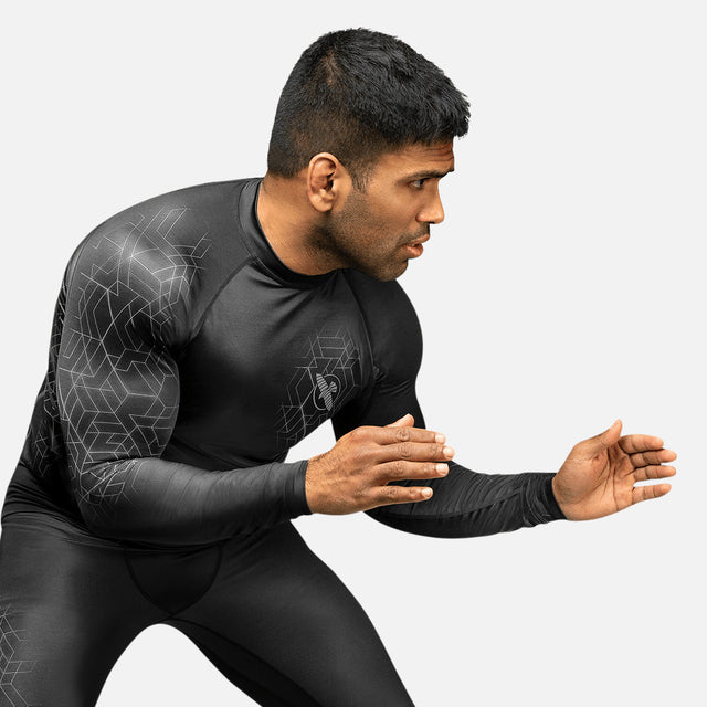 Hayabusa Rashguard Geo Long Sleeves – Grey
