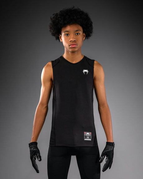 Venum Tank Top Elite Kompression Kinder – Schwarz
