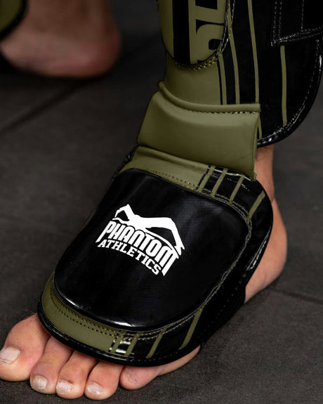 Protège-tibias Phantom Athletics APEX Hybrid – Vert kaki