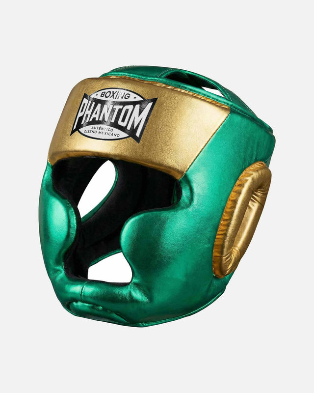 Phantom Athletics Head Guard Mexico Full Face – Green/Gold