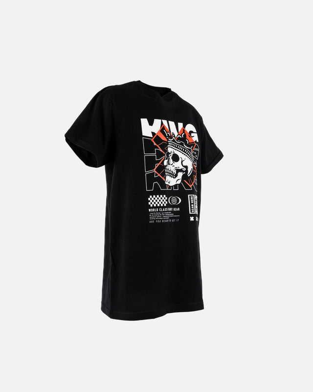 King Pro Boxing T-Shirt Skull 2 – Black