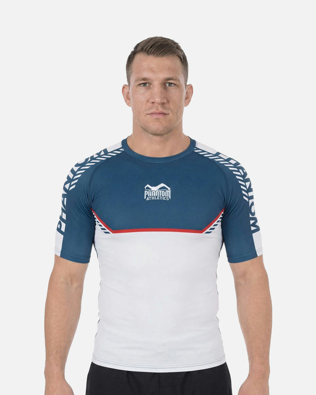 Phantom Athletics Rashguard EVO Apex Short Sleeves – Blue