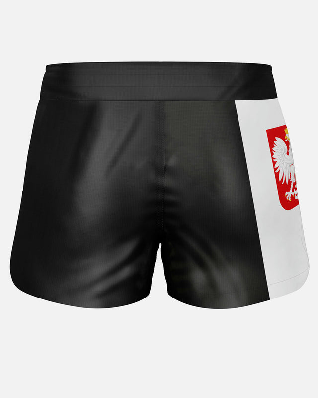 Pantaloncini MMA Phantom Athletics FUSION-R Team Poland – Nero/Rosso/Bianco