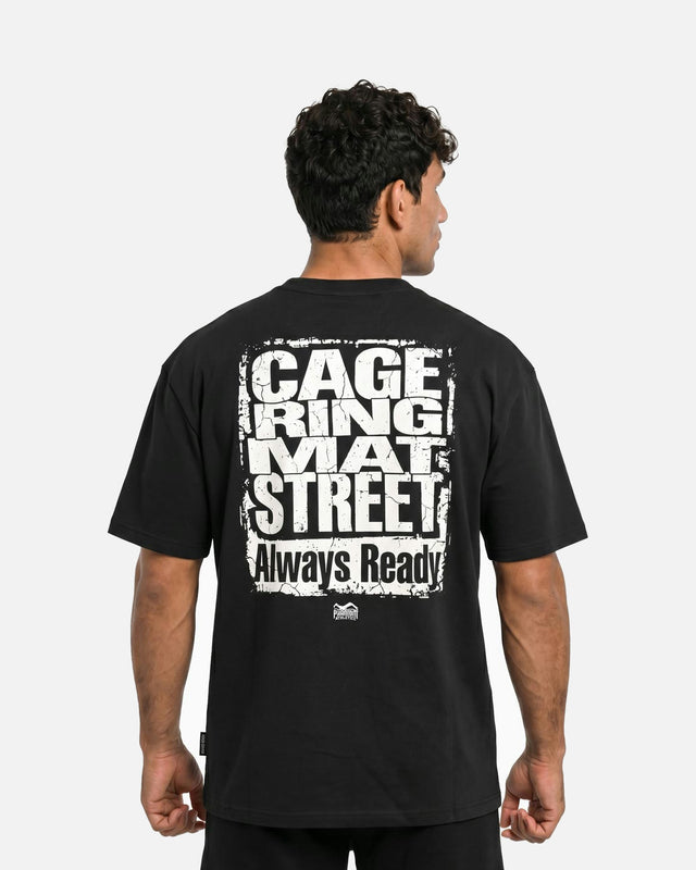 Phantom Athletics T-Shirt Cage Ring Mat Street - Zwart