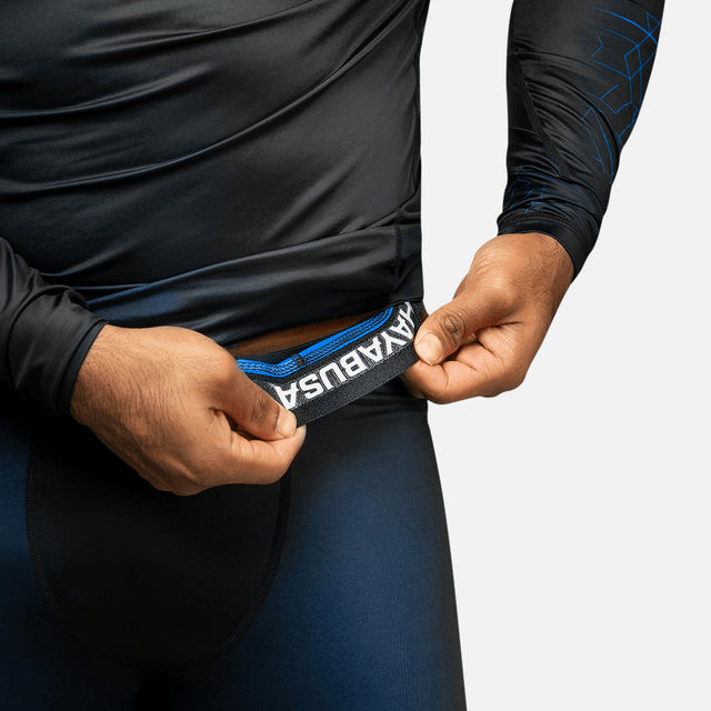 Hayabusa Compression Shorts Geo – Blue