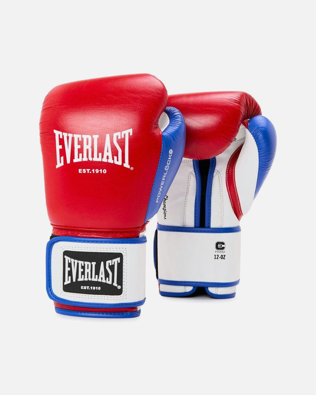 Luvas de boxe Everlast Powerlock OG – Vermelho/Branco