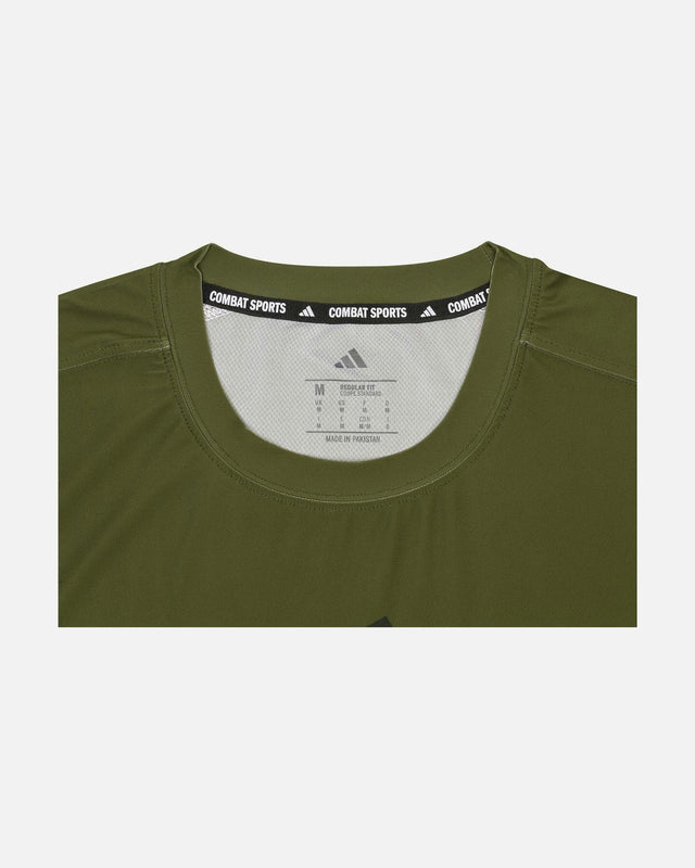 Adidas T-Shirt Tech Line - Olijf