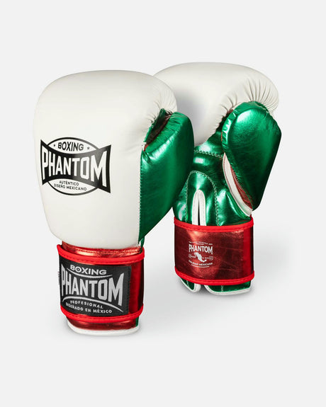 Mănuși de box Phantom Athletics Mexico – Alb/Verde/Roșu