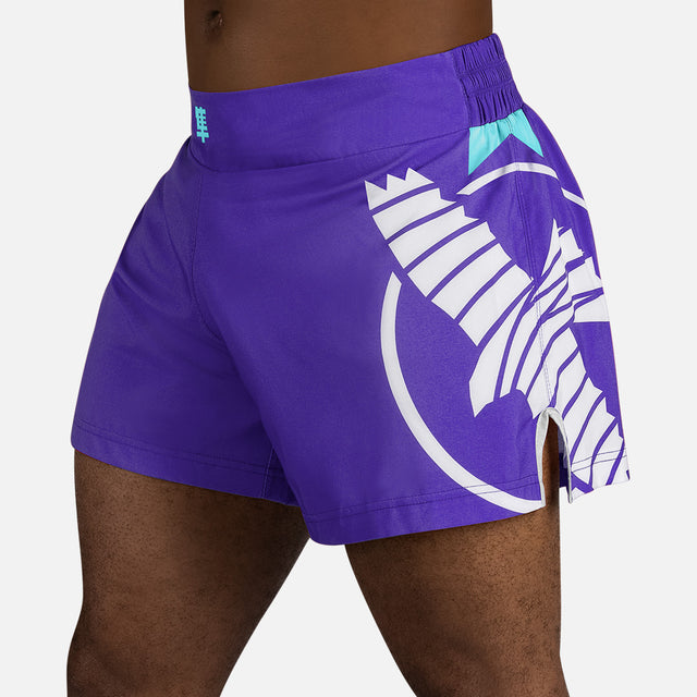 Hayabusa Muay Thai Shorts Icon – Purple/White