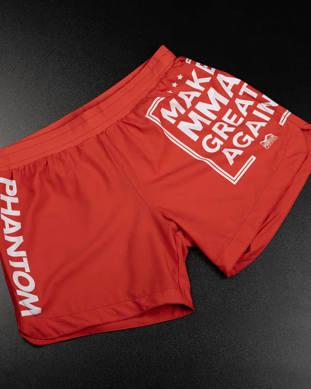 Phantom Athletics MMA-shorts Fusion-R Make MMA Great Again – Röd