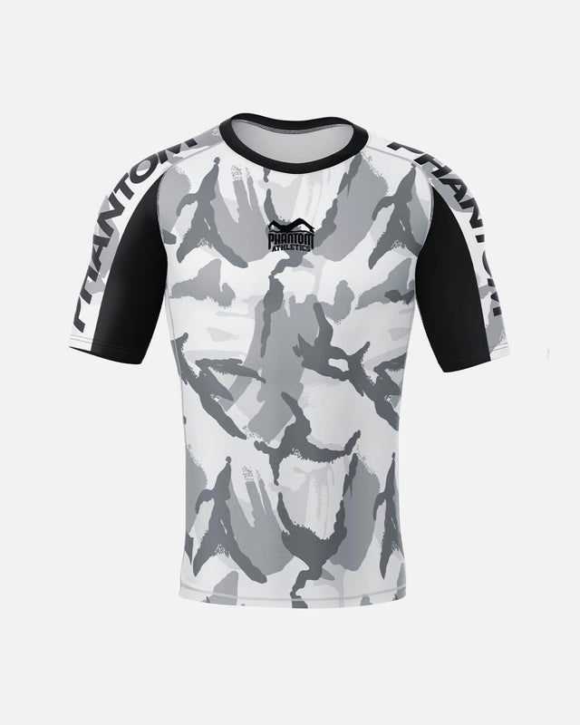 Phantom Athletics Rashguard Warfare Winter Camo – White