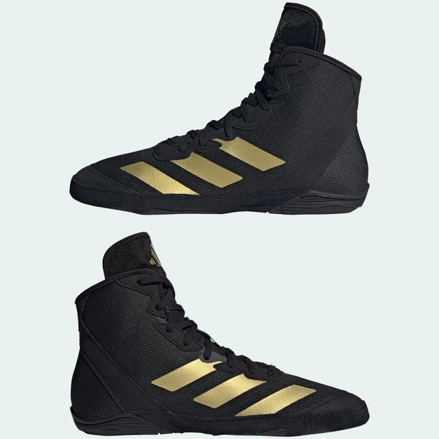 Adidas Adizero Wrestling Shoes - Black/Gold
