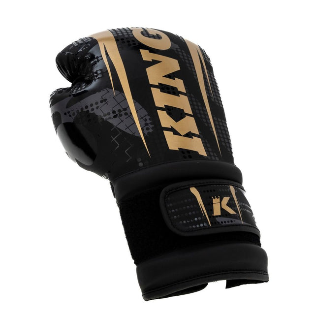 King Pro Boxing Shogun Boxing Gloves - Black/Gold 