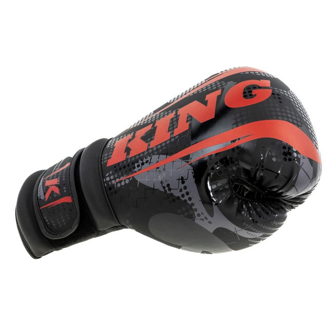 King Pro Boxing Shogun Boxing Gloves - Black/Red 