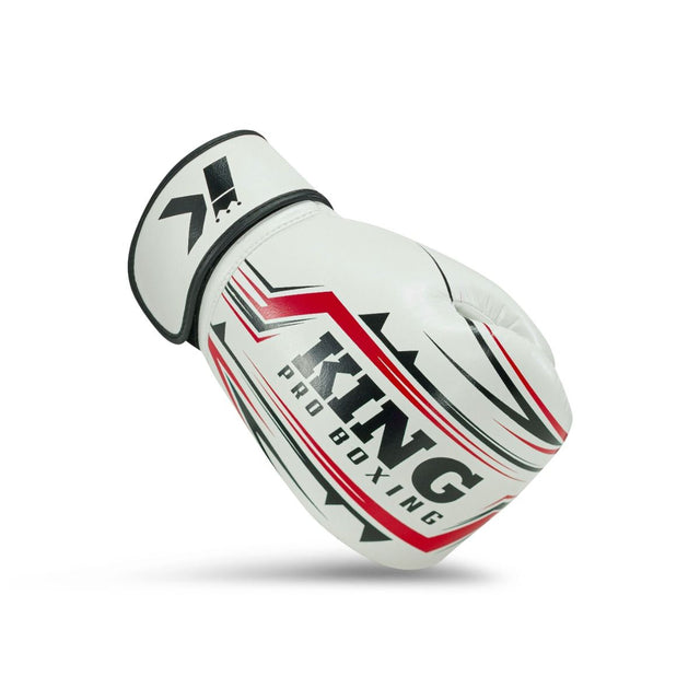 King Pro Boxing Boxing Gloves BG Spartan - White/Black/Red 