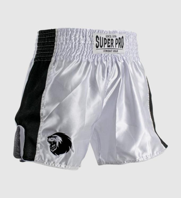 Super Pro Kickboxing shorts Brave – White/Black