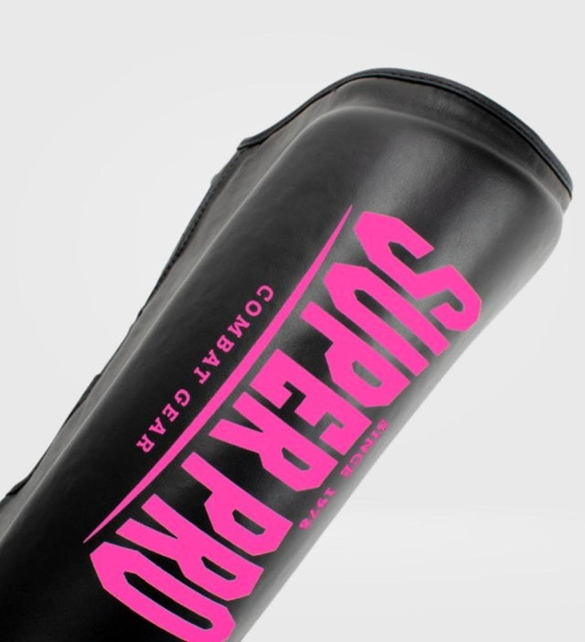 Super Pro Shin guards Protector – Black/Pink – Shin guards