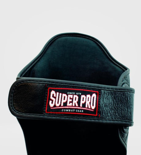 Super Pro Shin guards Thai Pro Leather – Black – Shin guards