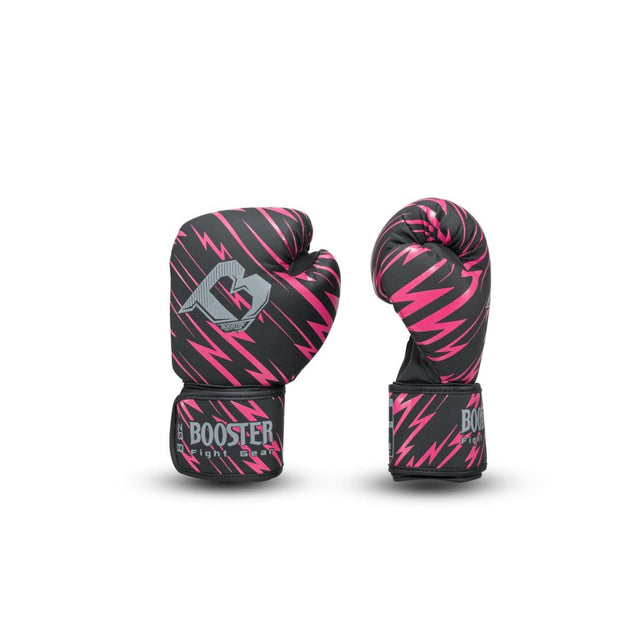 Booster Combat Kids Boxing Gloves – Black/Pink