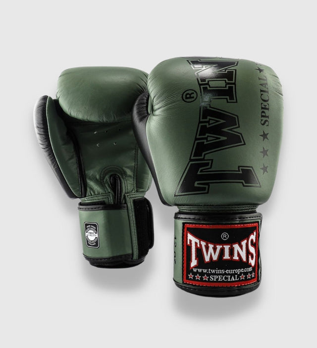 Twins Boxing gloves BGVL 8 - Khaki Green/Black - Boxing gloves