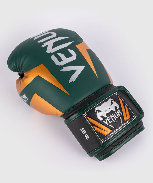 Venum Boxing gloves Elite – Green/Bronze/Silver