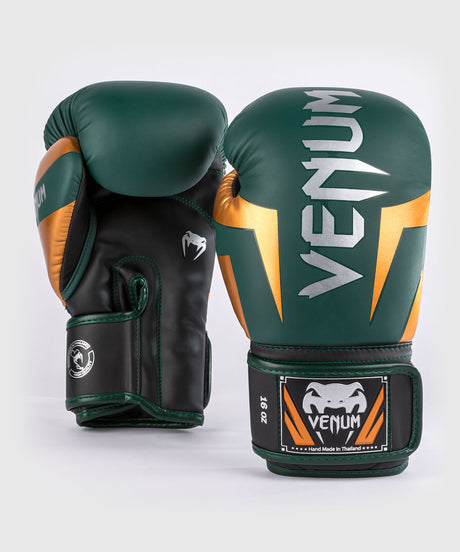 Venum Boxing gloves Elite – Green/Bronze/Silver