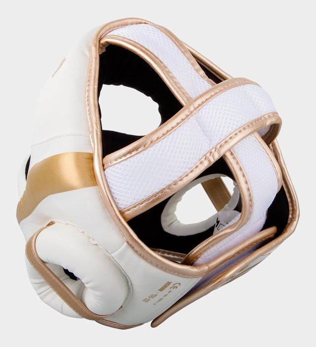 Venum Head guard Elite – White/Gold – Head guards