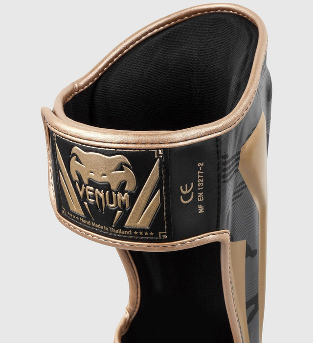 Venum Shin guards Elite – Camo Grey/Gold – Shin guards