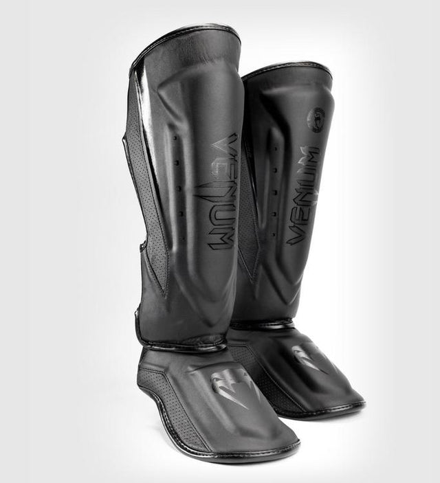 Venum Shin guards Elite Evo – Black/Black – Shin guards