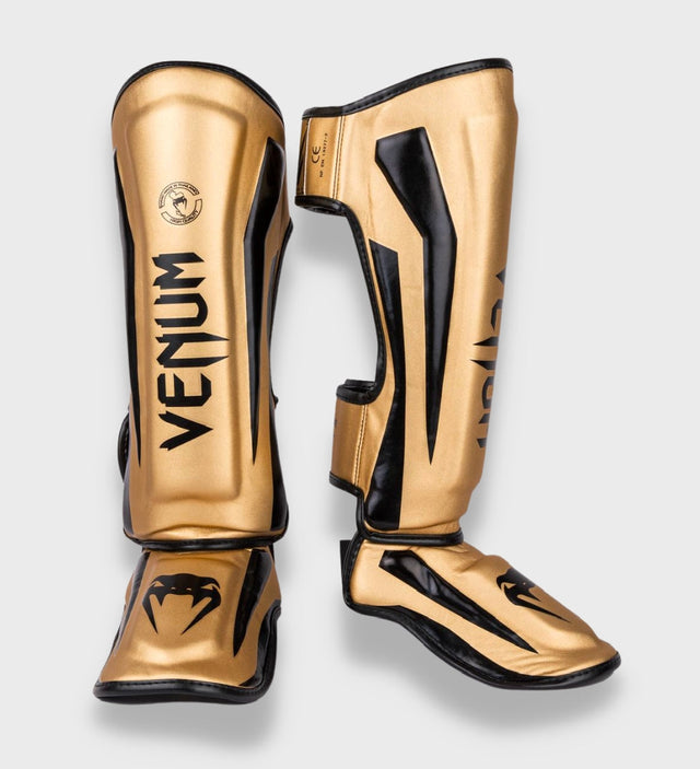 Venum Shin guards Elite – Gold/Black – Shin guards